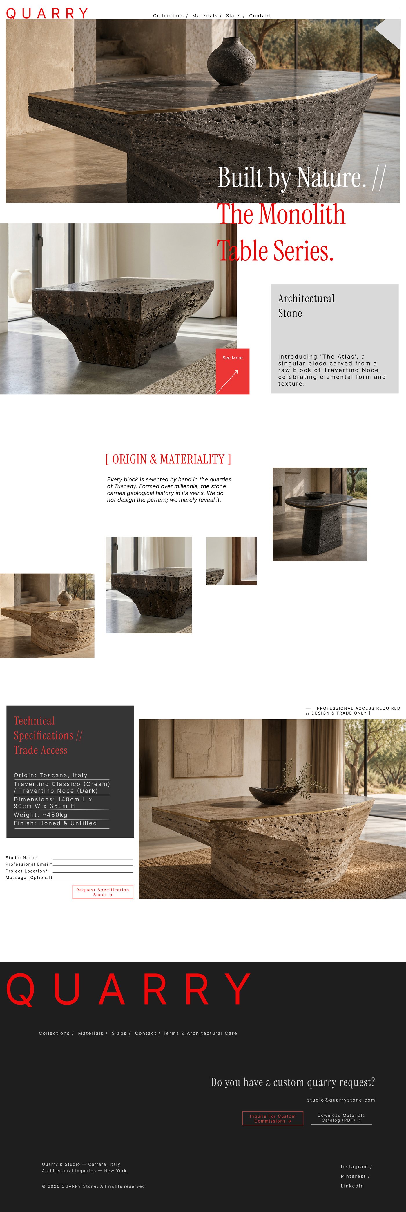 Full home page — Quarry website