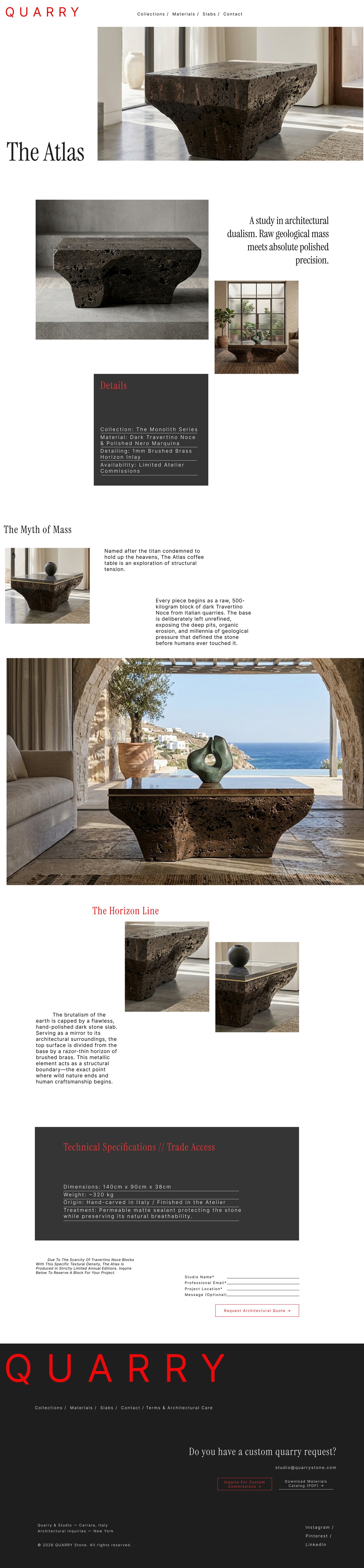 The Atlas — product page, Quarry