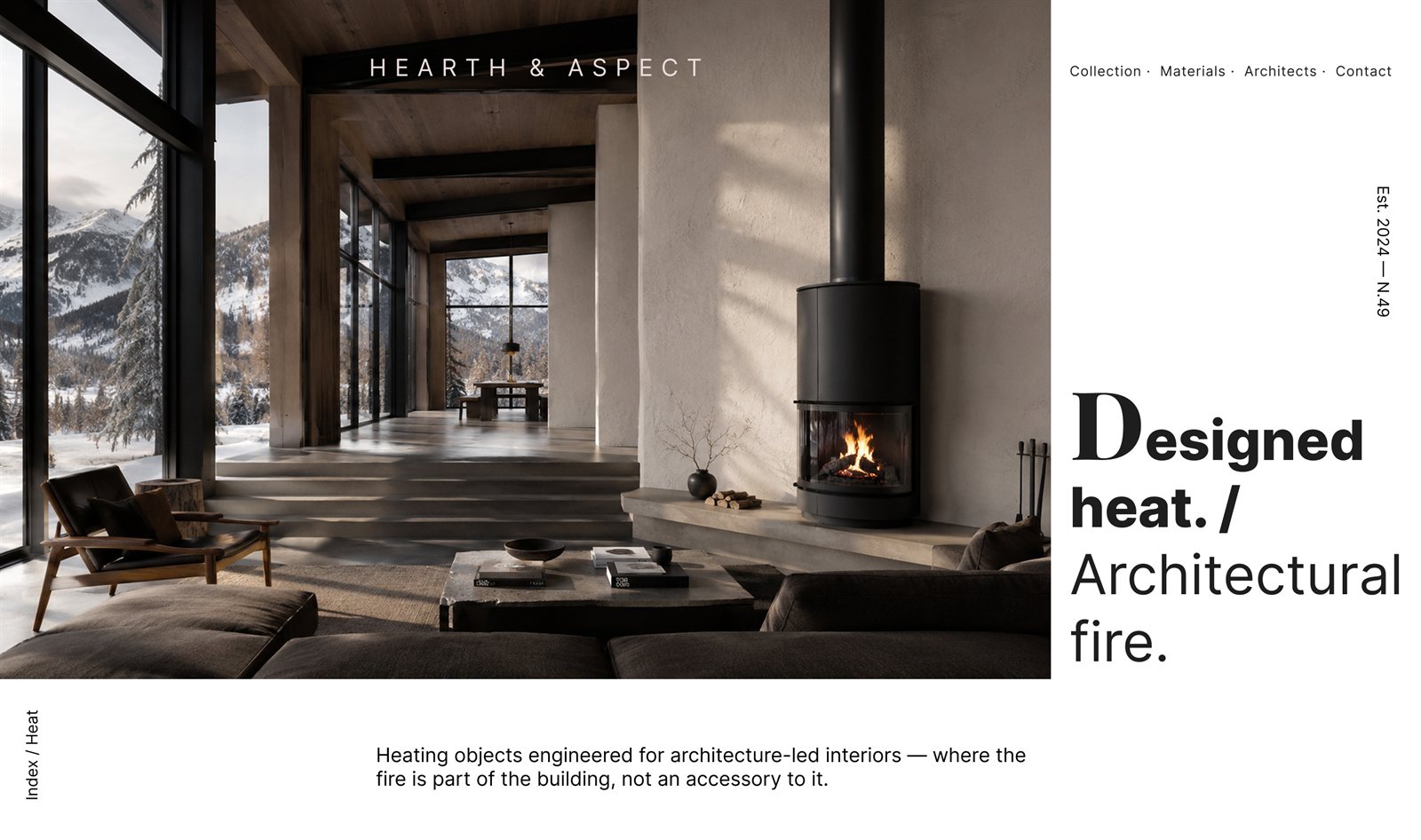 Hearth & Aspect — website hero